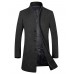 APTRO Men's Wool French Front Long Business Plus Size Coat